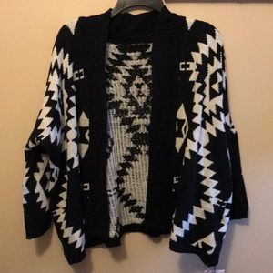 Oversized short cardigan size large chic wish